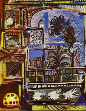 パブロ・ピカソ Painting - 鳩のワークショップ IIII 1957 パブロ・ピカソ
